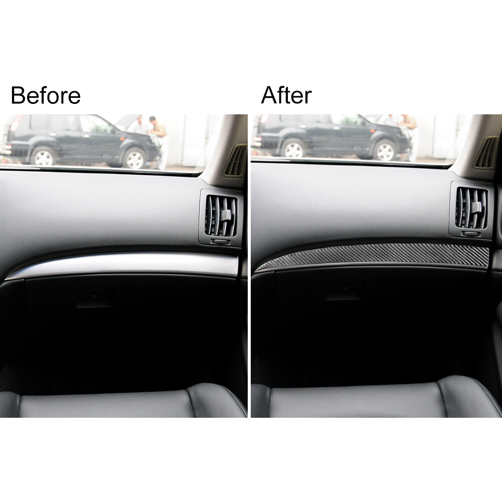 Carbon Fiber Interior Passenger Dashboard Cover Trim For Infiniti G37