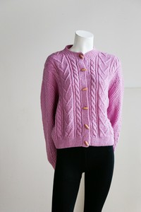 lilac chunky cardigan