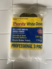 Purdy WhiteDove 3-Pack 9-in x 3/8-in Nap Woven Acrylic Fiber Paint Roller Cover