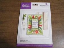 CRAFTERS COMPANION BEAUTIFUL WORLD EMBOSSING FOLDER, DIE STAMP SET