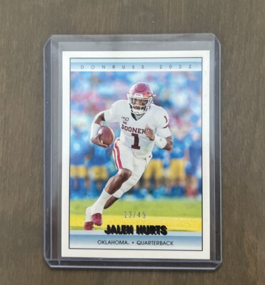 2022 Chronicles Donruss Draft Picks Jalen Hurts Purple /49 Eagles