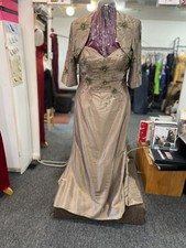 Mary  s Maids Collection Celadon Mother Evening Special Occasion Dress Jacket 16