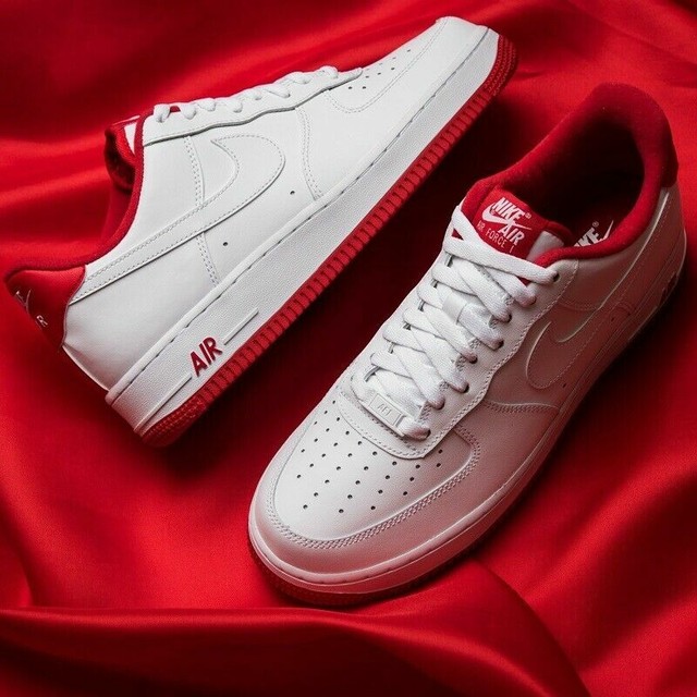 nike air force 1 07 lv8 white gym red
