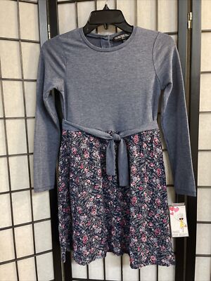 Three Pink Hearts Girls Dress SZ M New With Tags 