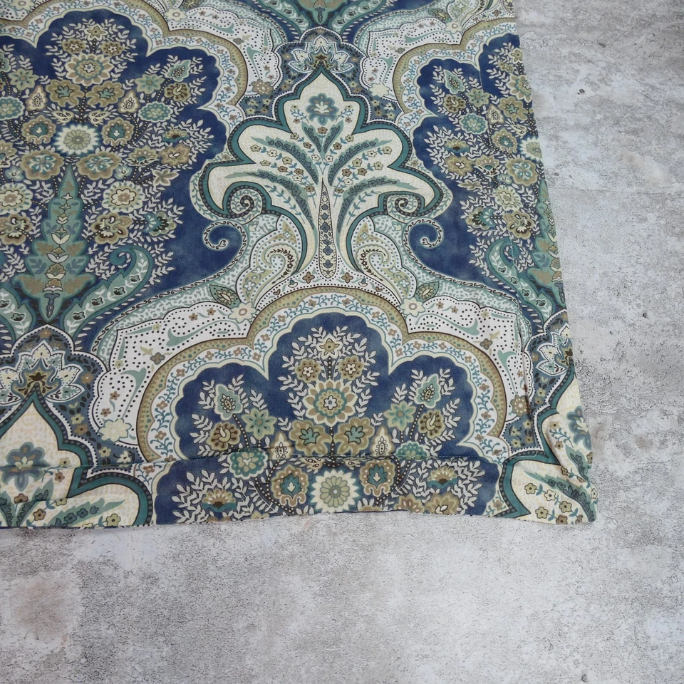 Funda de almohada Pottery Barn King azul verde McKenna cachemira sobre funda de almohada Foto 3 de 4