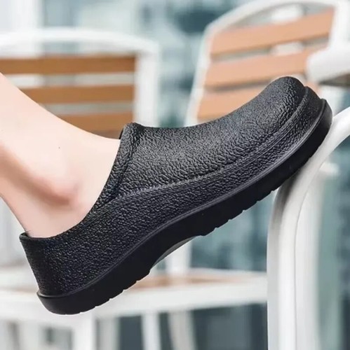 Oil Resistant Work Shoes Non Slip Shoes Cushion Chef Shoes Safety Water Kitchen - Picture 25 of 27