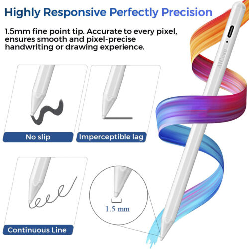For Apple Pencil iPad 9/8/7/6th Gen, Air 5/4/3, iPad Pro 2018-2022 Stylus Pencil - Picture 3 of 12