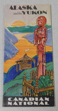 1934 Canadian National cruise ship  travel brochure Alaska and Yukon
