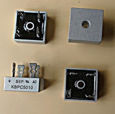 50 amp Full Wave Bridge Rectifier. KBPC5010 For converting AC to DC 4 pieces