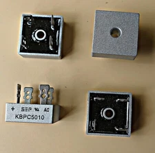 50 amp Full Wave Bridge Rectifier. KBPC5010 For converting AC to DC  4 pieces