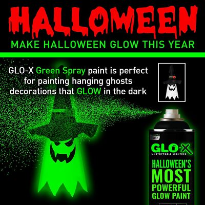 GLO-X Glow in the Dark Spray Paint (10.6 Oz Can) Clear Spray Paint