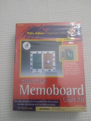 BRAND NEW - Memo Board Craft Kit Chalk/Cork TIM ALLEN SIGNATURE STUFF