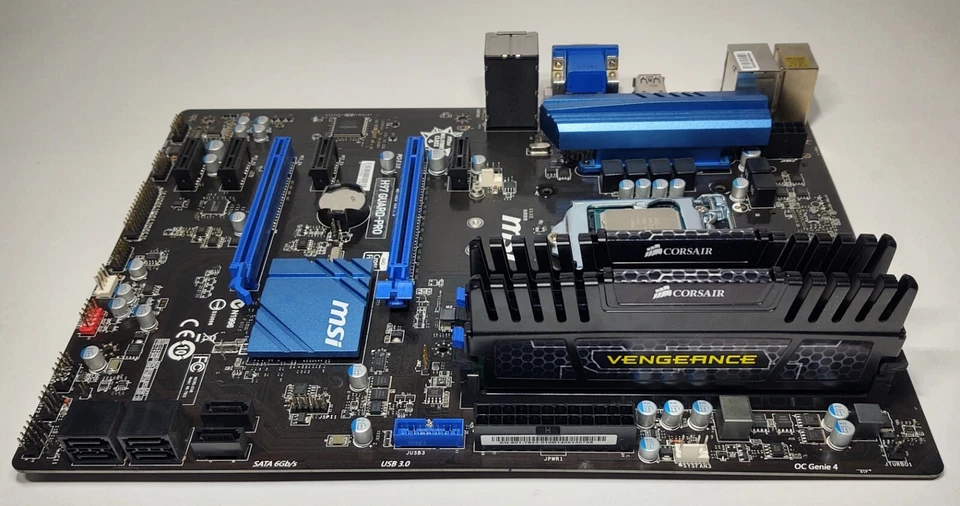 Материнская плата MSI H97 Guard-Pro версия: 1.0 MS-7923 LGA1150 с i5-4690K и 2X8 ГБ RAM - Изображение 3 из 4
