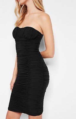 express black ruched dress Mesh Off The Shoulder Ruched Maxi Dress