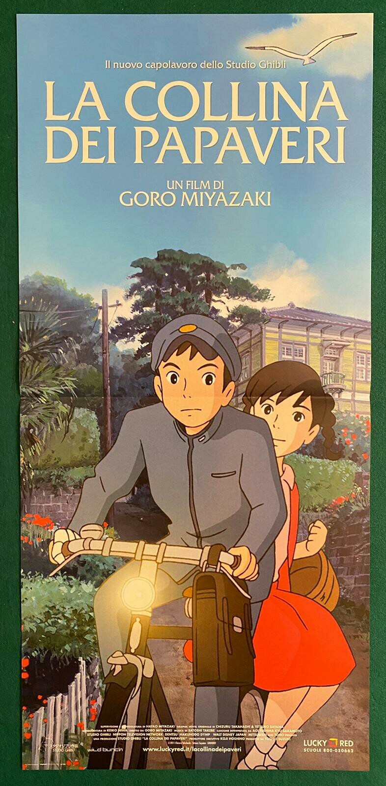 Locandina originale film La collina dei papaveri (2011) - Regia di Goro Miyazaki