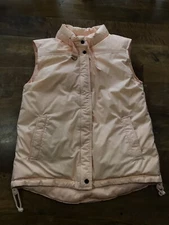 The company store Women’s Peach…down filled Winter Ski vest sz 12
