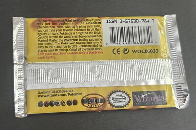 1999 Pokémon Base Set Pack Unlimited Charizard Artwork Thin Font