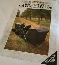 ATCO Tractor With Grass Collector Mower Original 1988 Sales Brochure