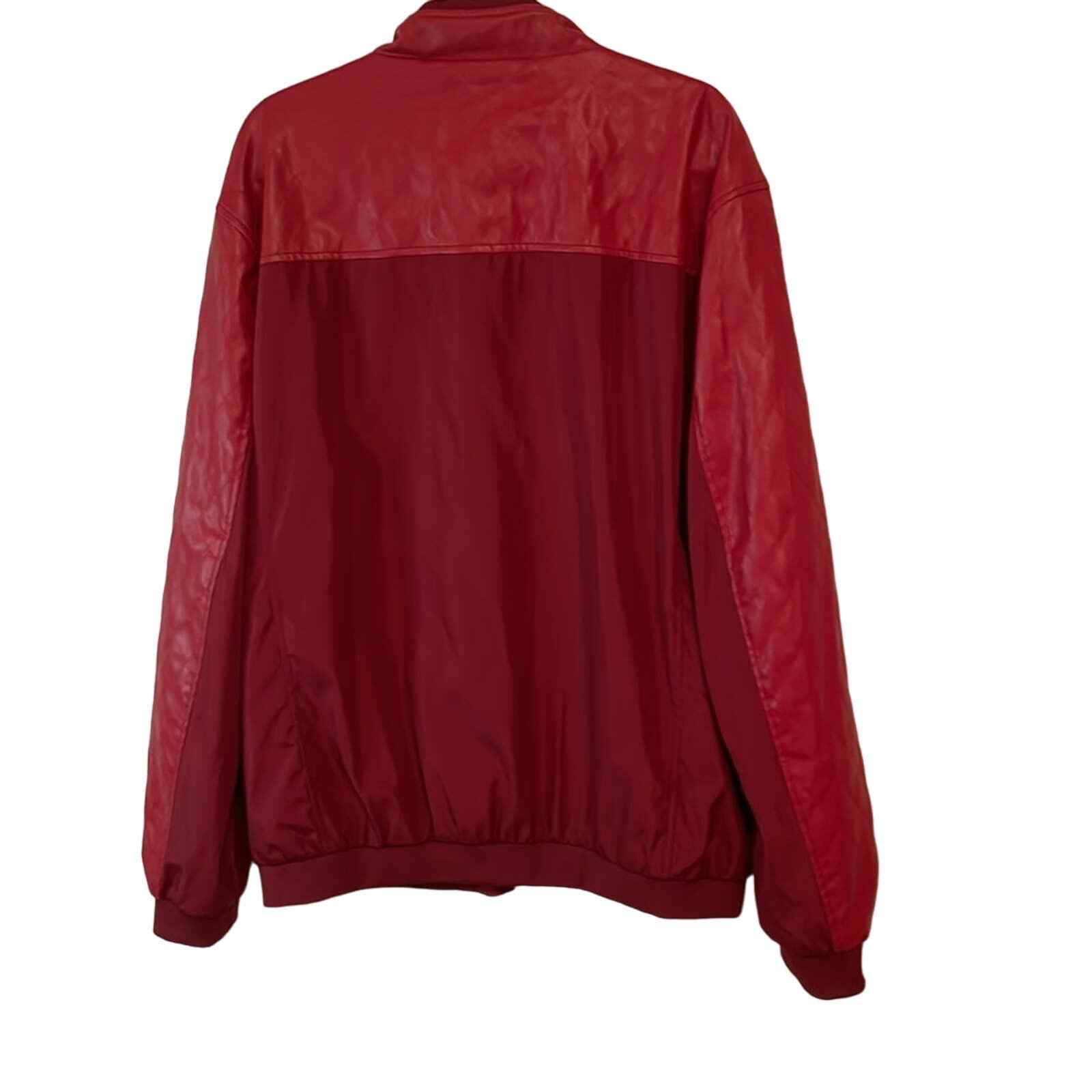 Springrain bomber style rain jacket maroon  size … - image 3