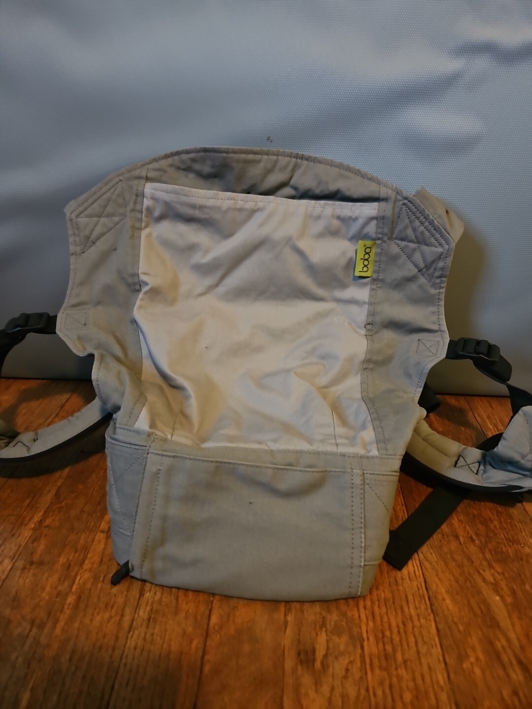 Boba Freedom Gear Baby Carrier Gray With Storage Pouch Front