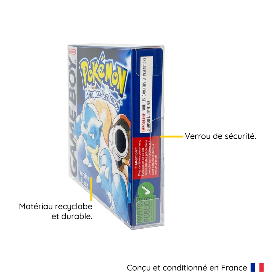 10 Boitiers de Protection Crystal Box Jeux Game Boy Color & Advance 0,3mm Neufs - Photo 4/4
