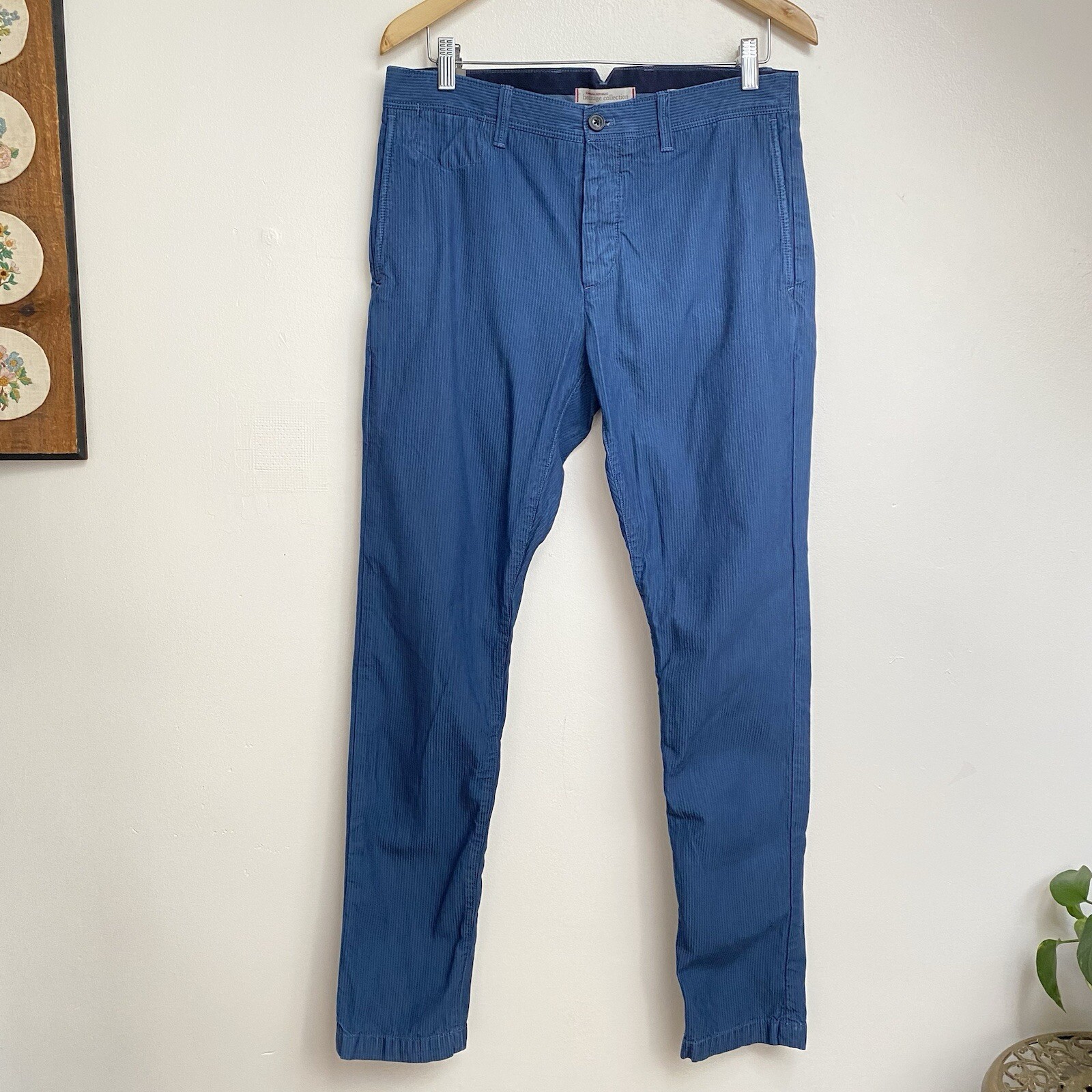 Banana Republic Heritage Collection Fulton Skinny Fit Pinstripe Chino Pant 31x32