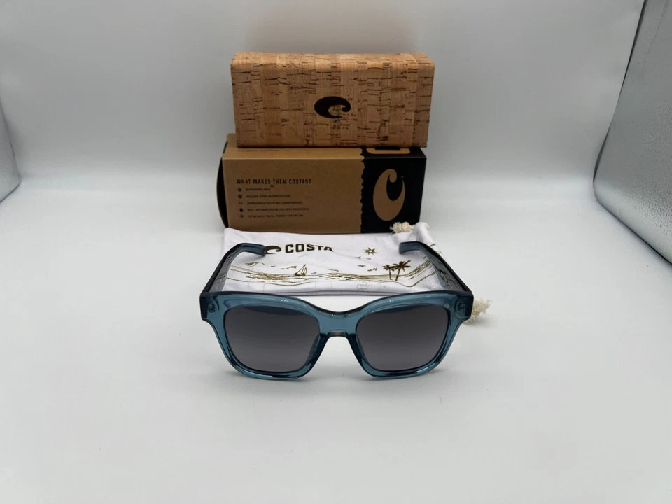 全新 Costa Del Mar NUSA 偏光太阳镜 海蓝宝石/灰色渐变玻璃 580G — 第 2/4 张图片