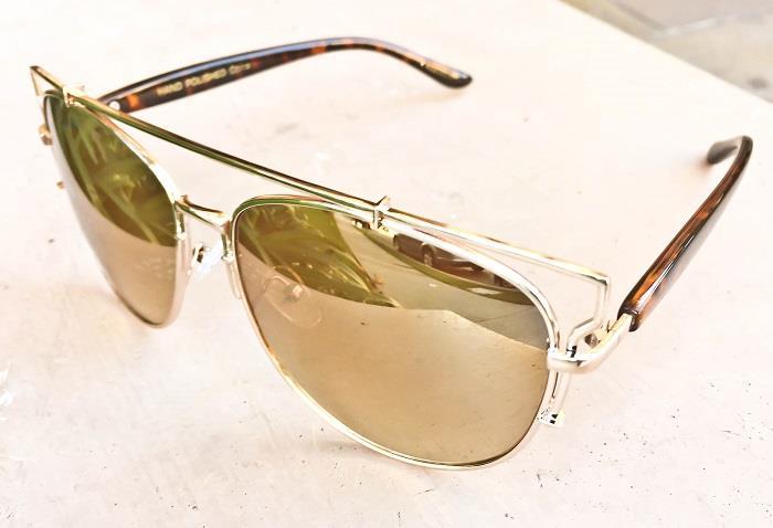 Oversized Aviator Sunglasses For Women - Technologic Double Bar Design, UV400 Protection 4 thumbnail image