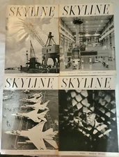 Complete Year 1962 North American Aviation Skyline Company Magazine (4) Issues