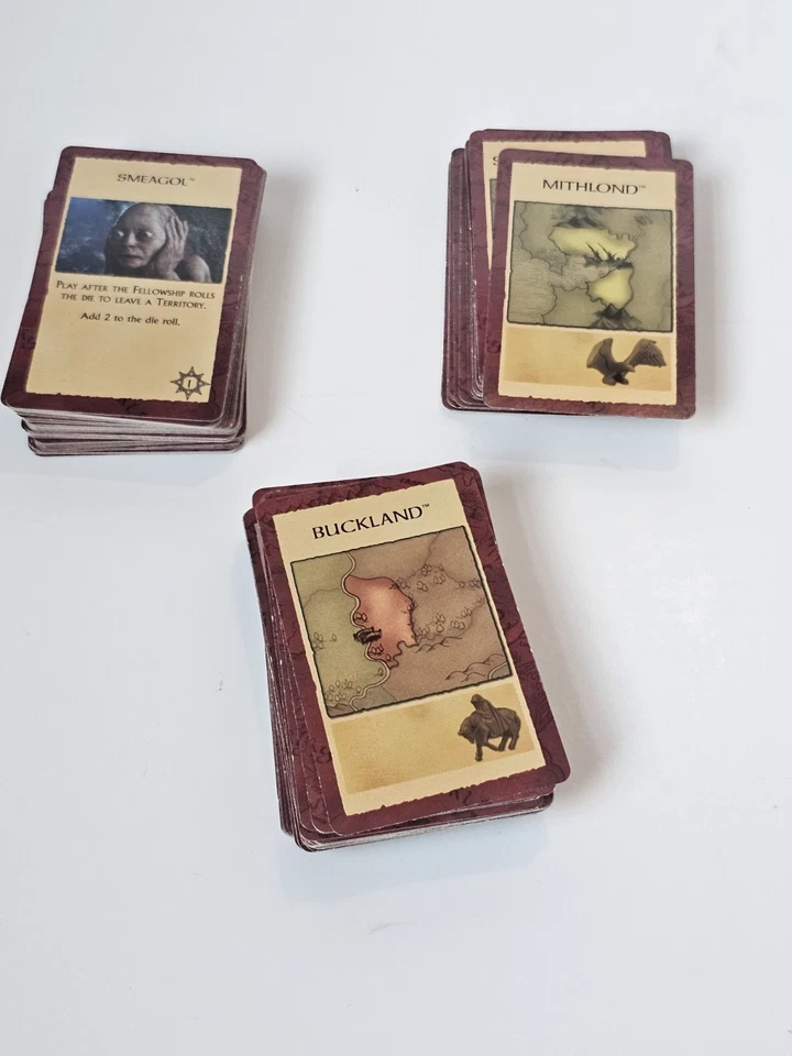 RISK Lord of Rings Middle Earth Replacement Cards Full Set 40 42 2 - Image 2 of 4