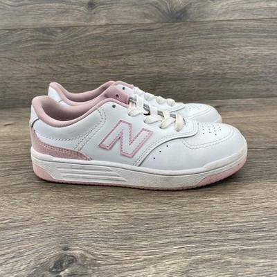 New Balance BB80 V1 GS Casual Sneakers Shoes Kids Size 1 US White Pink