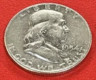 1954-D Franklin Half Dollar. 90% Silver. Free Shipping!