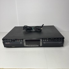 Philips CDR 765/17 Dual CD Recorder Deck Player   Powers On, Parts or Repair
