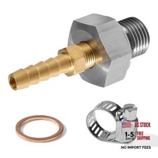 Oil Pressure Sensor Adapter Kit M16x1.5 Male To 18 Npt Female For All Gm Ls Oil Pressure Sensor Adapter Kit M16x1.5 Male To 18 Npt Female For All Gm Ls