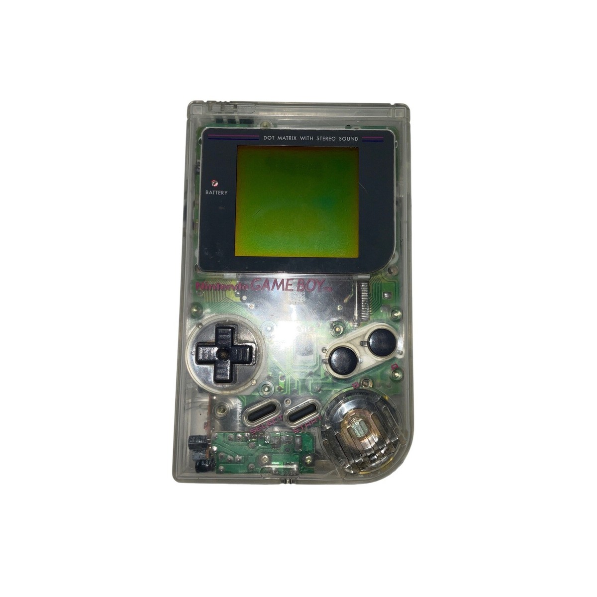 Nintendo Handheld Game Boy DMG-01 Clear Transparent Plastic Tested