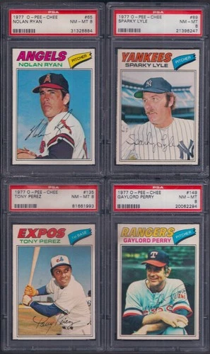 PSA 8 1977 OPC O-pee-chee #65 Nolan Ryan California Angels; 1-CARD ONLY READ