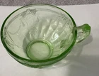 Anchor Hocking Green Cameo Ballerina Coffee Tea Cup Depression Glass Vintage
