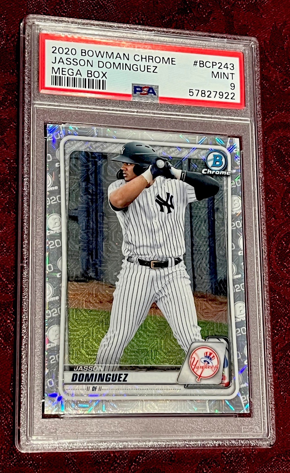 2020 Bowman Chrome Prospects MEGA BOX Jasson Dominguez BCP243 PSA 9 Mint Yankees