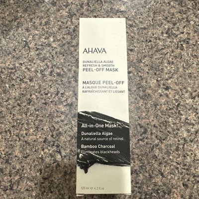 AHAVA Dunaliella Algae Refresh & Smooth All-In-One PEEL-OFF MASK 4.2 oz NEW 
