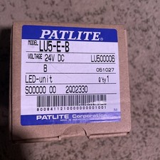 NEW Patlite LU7-E-B Stack Light Tower LED Blue Lens Lamp Module, 70mm Dia, 24VDC