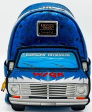 Image of Loungefly Stranger Things WSQK Van Mini Backpack Light Up Hawkins Hitmaker Bag