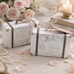 Koffer Geschenkbox DIY  Geschenkverpackung  Gastgeschenk Hochzeit Party Deko