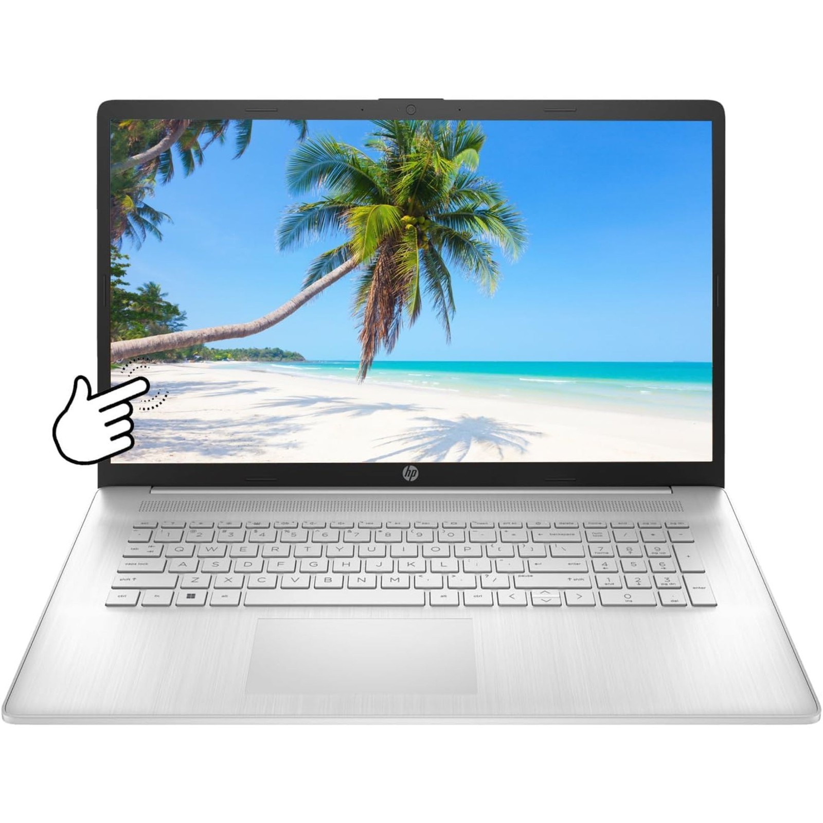 HP 17-CP3035cl 17.3" HD+ Touch AMD Ryzen 5 7530U 2 GHz 12 GB 1TB SSD W11H Laptop