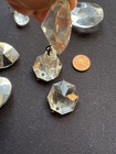 Lot Vintage Crystal Glass Prisms for Craft Replacement Chandelier Heart Pendant — photo 4