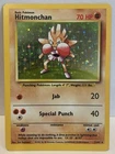 1999 Pokemon Hitmonchan 7/102 Base Set Unlimited Holo WOTC
