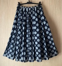COMME des GARCONS Polka dot pleated skirt