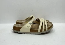 Birkenstock Betula Strappy Cream Sandals Women’s Size 8 Narrow / 39