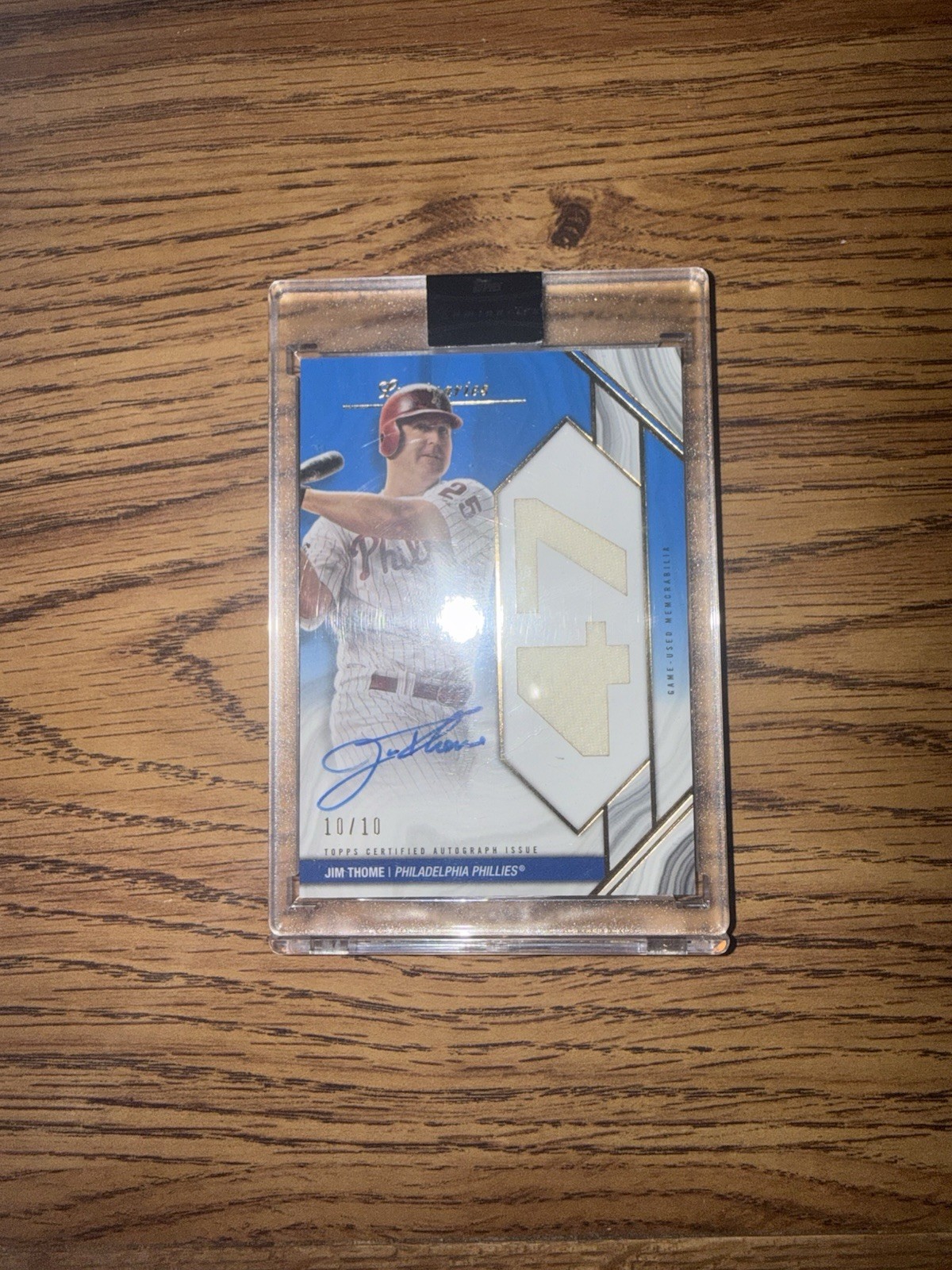 2022 Topps Luminaries Jim Thome Bookend (10/10) Game Used Patch Auto sealed🔥
