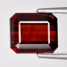 💎 3.31ct 8x7mm Octagon Natural Reddish Orange Spessartite Garnet - Nigeria Gem