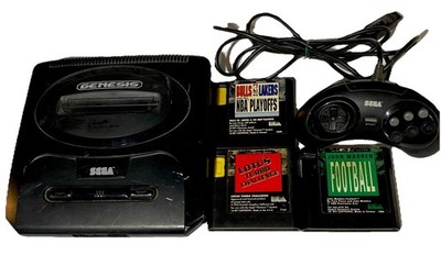 SEGA Genesis Console Model 2 bundle w 3 games and sega controller 